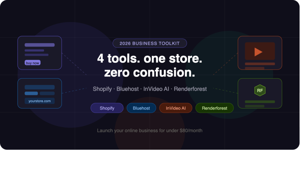 4 tools. one store. zero confusion.